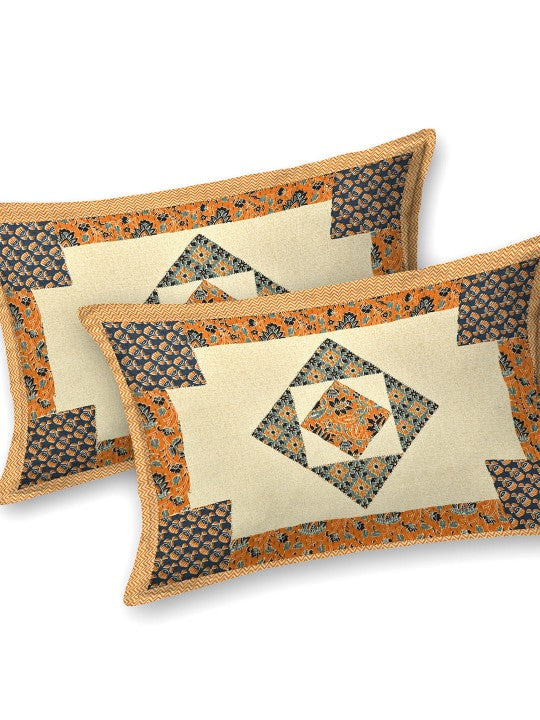Cotton Double Bedsheet with 2 Pillow Covers