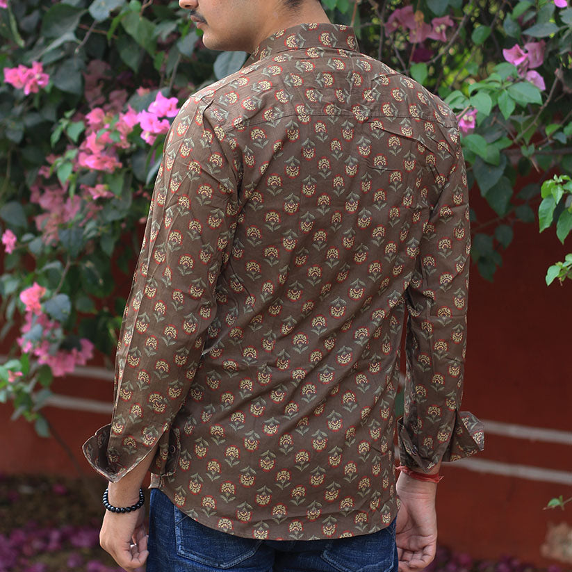 Sanganeri Handblock Print Shirt