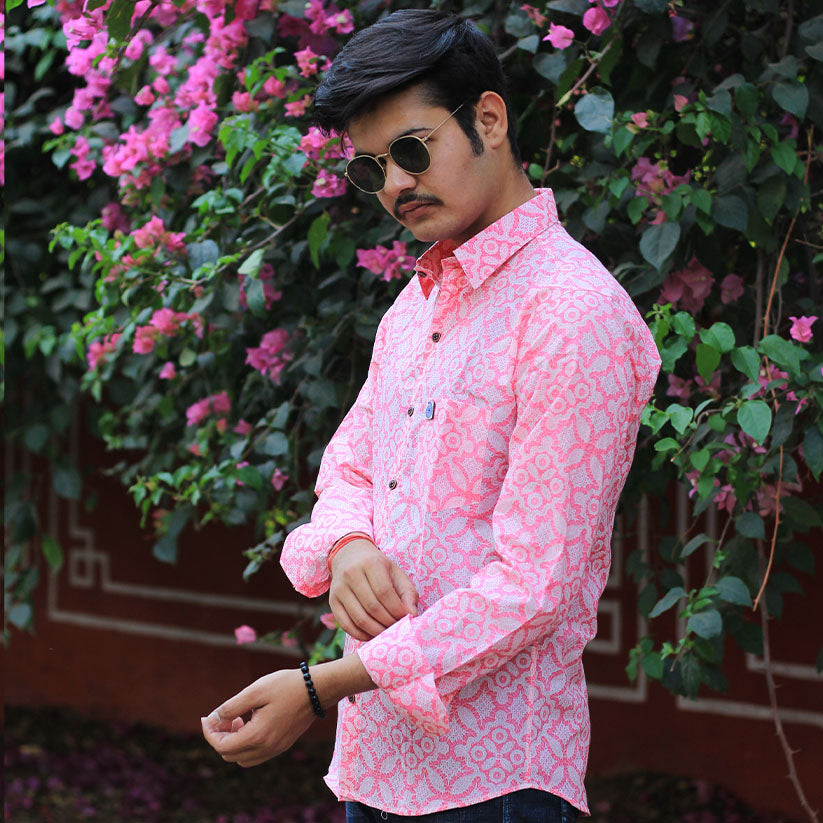 Sanganeri Handblock Print Shirt