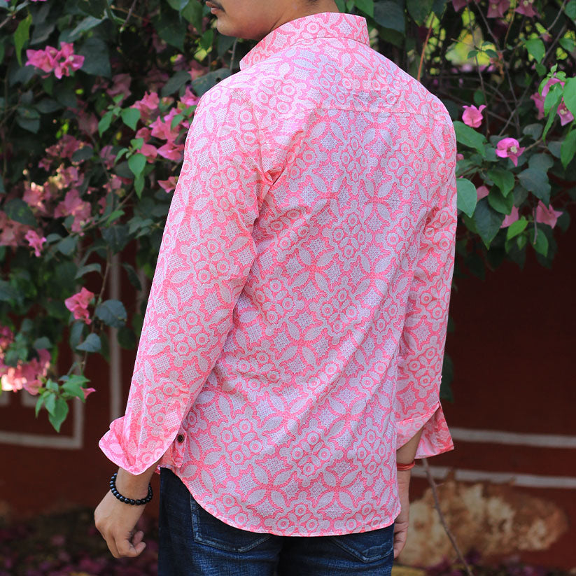 Sanganeri Handblock Print Shirt