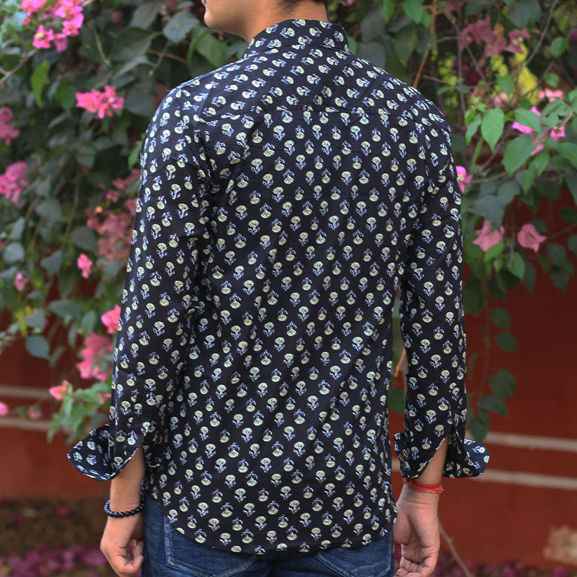 Sanganeri Handblock Print Shirt