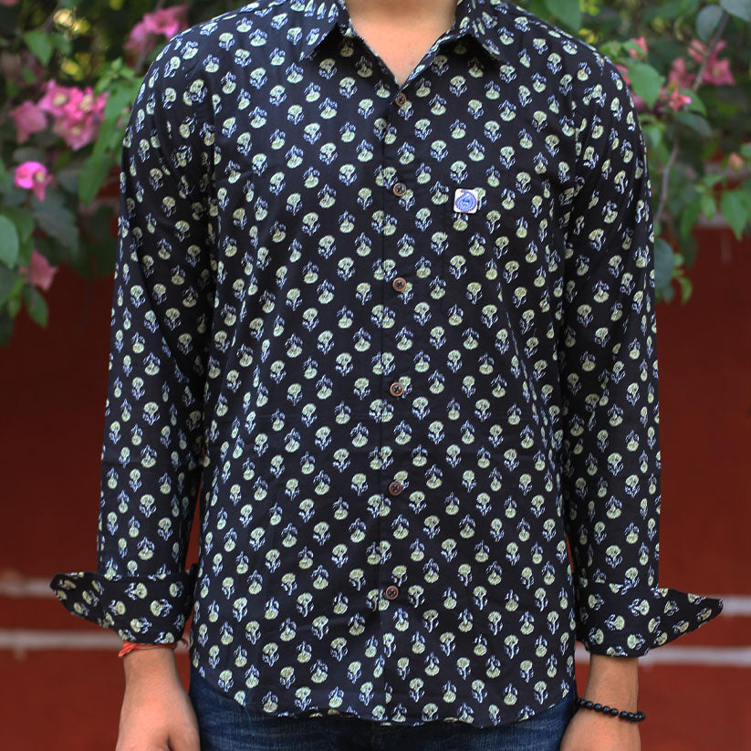 Sanganeri Handblock Print Shirt
