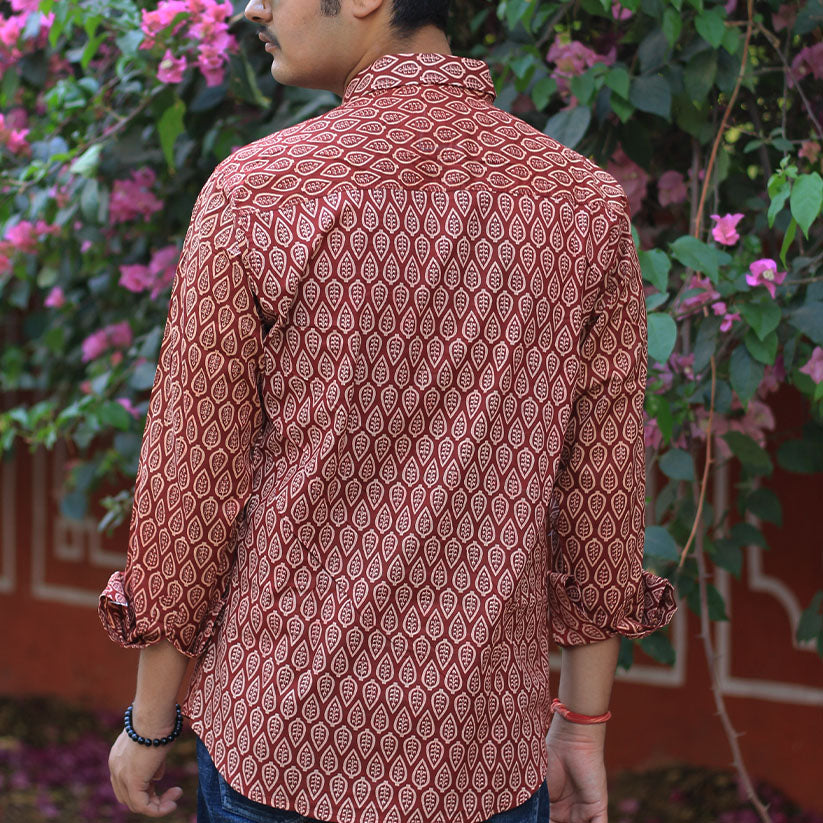 Sanganeri Handblock Print Shirt