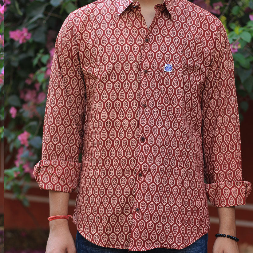 Sanganeri Handblock Print Shirt