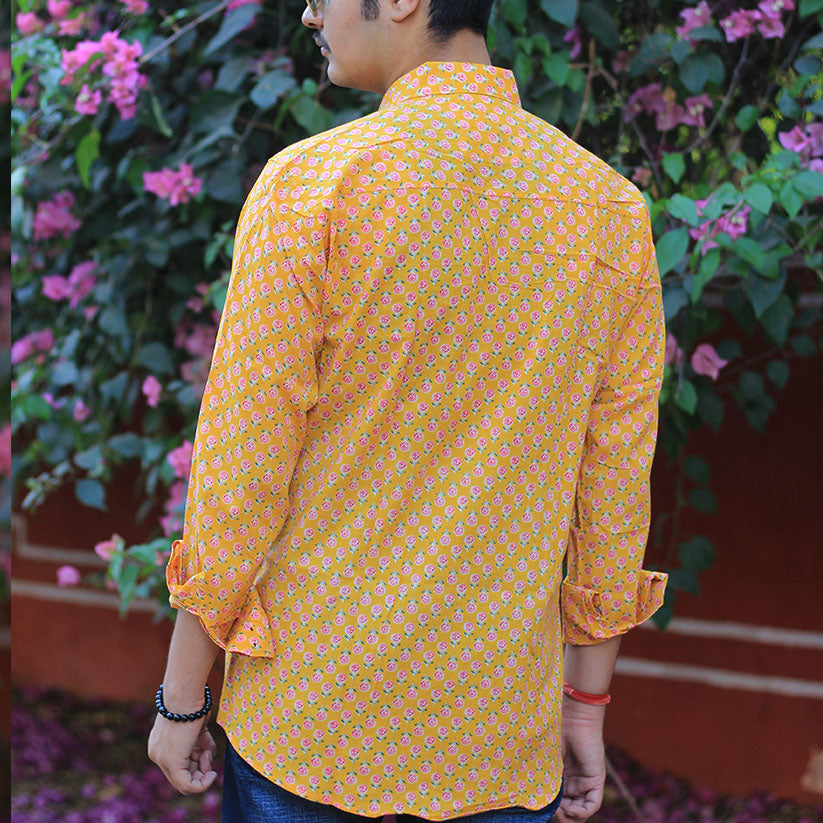 Sanganeri Handblock Print Shirt