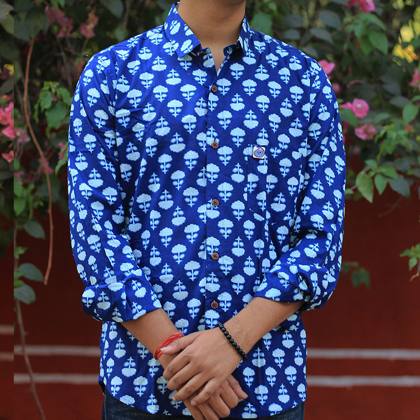Sanganeri Handblock Print Shirt