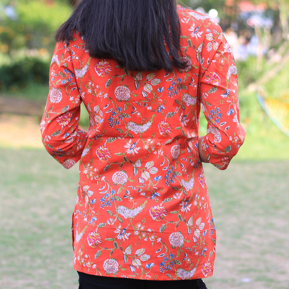 Women's(Girls) Cotton Printed Short Kurti