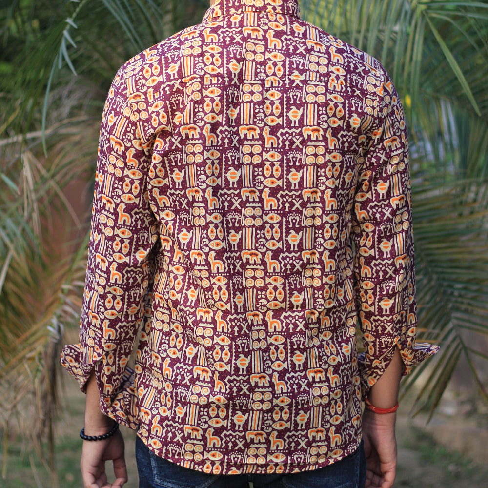 Sanganeri Handblock Print Shirt
