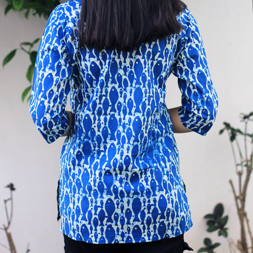 Women's(Girls) Cotton Printed Short Kurti