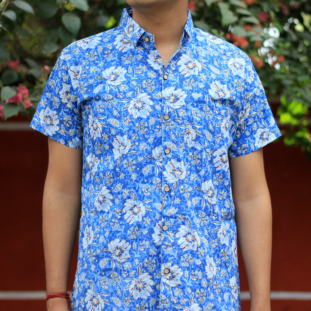 Sanganeri Handblock Print Shirt