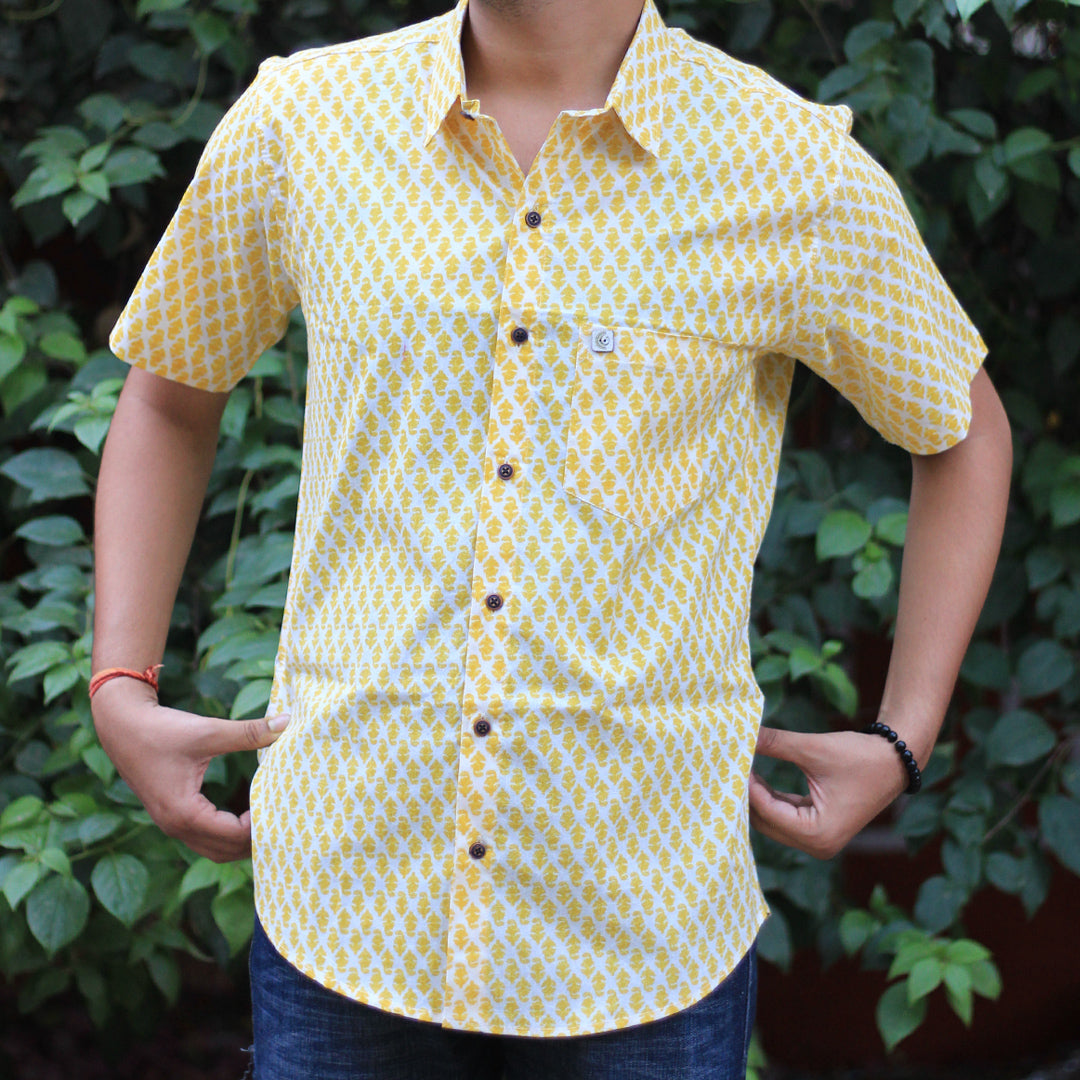 Sanganeri Handblock Print Shirt