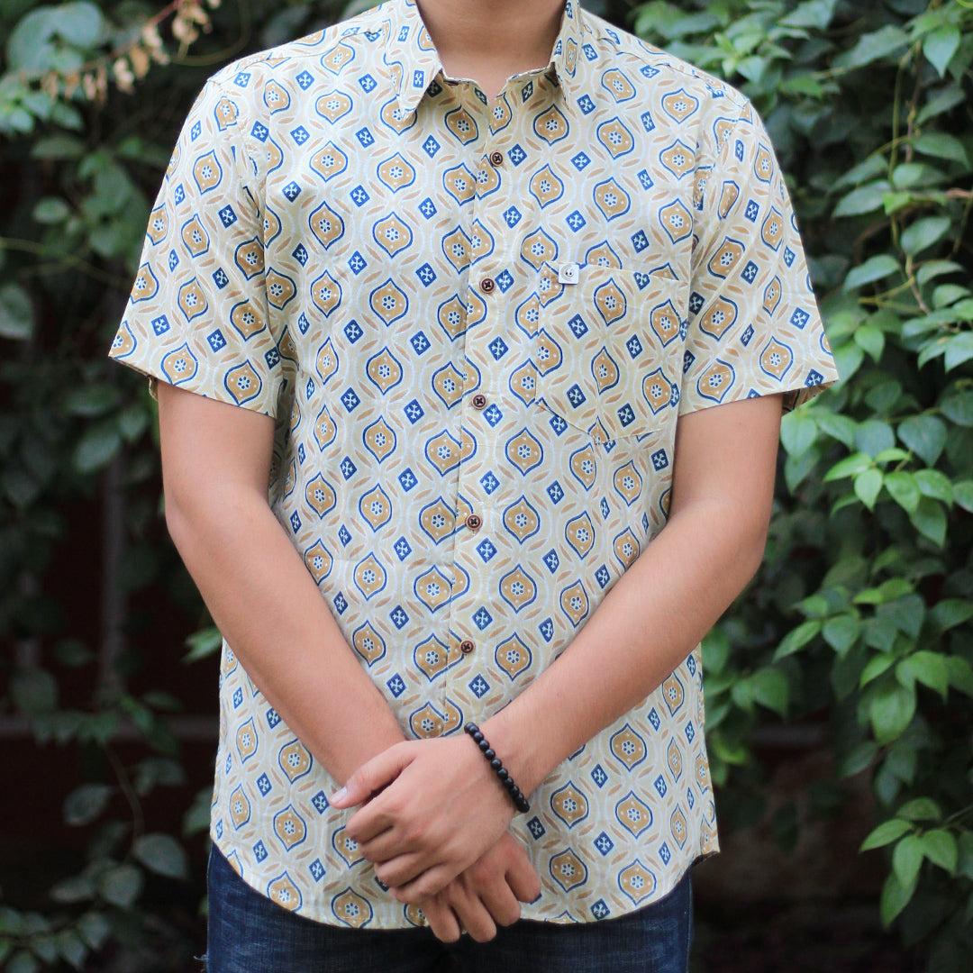 Sanganeri Handblock Print Shirt