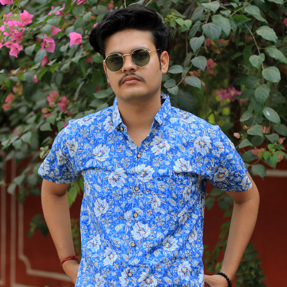 Sanganeri Handblock Print Shirt