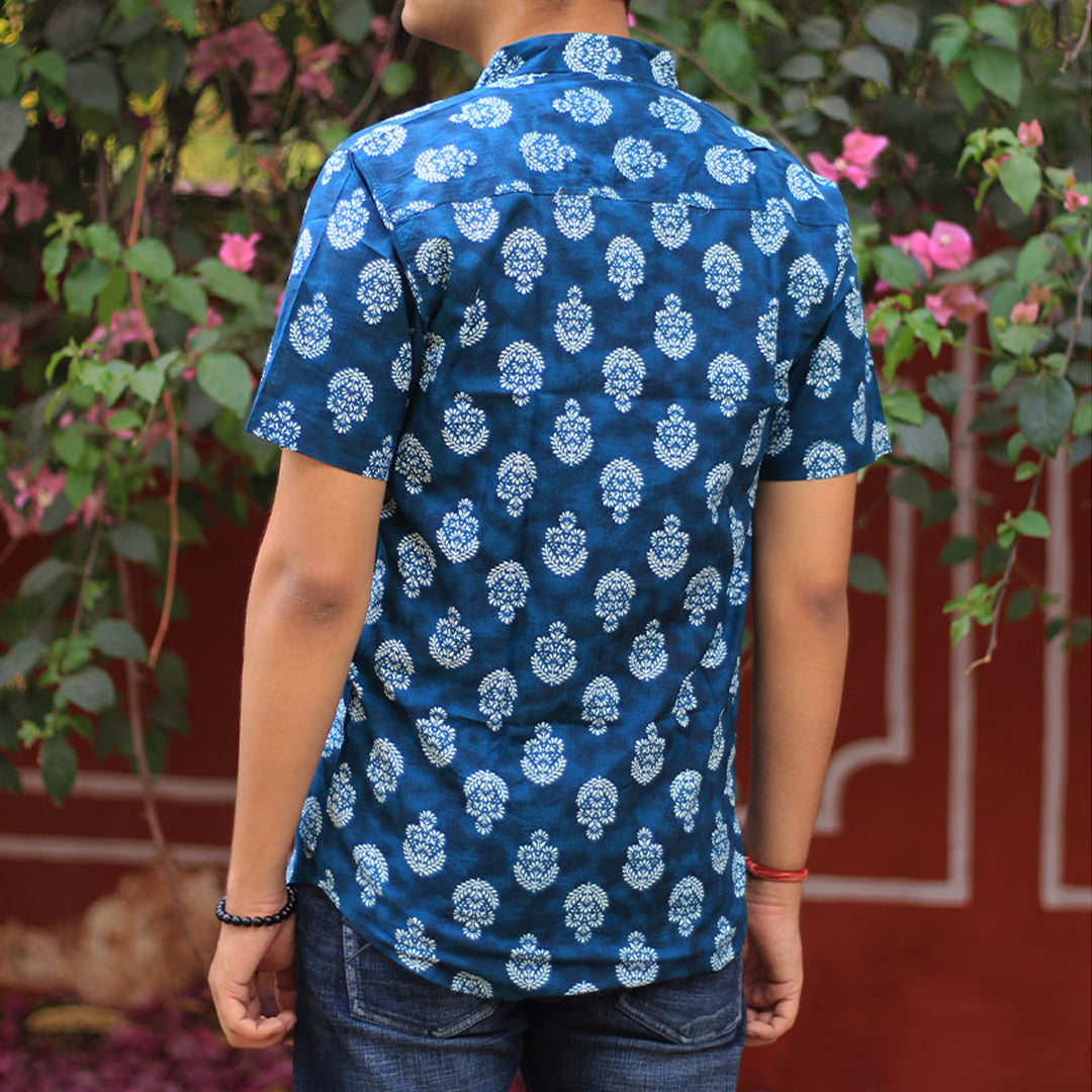 Sanganeri Handblock Print Shirt