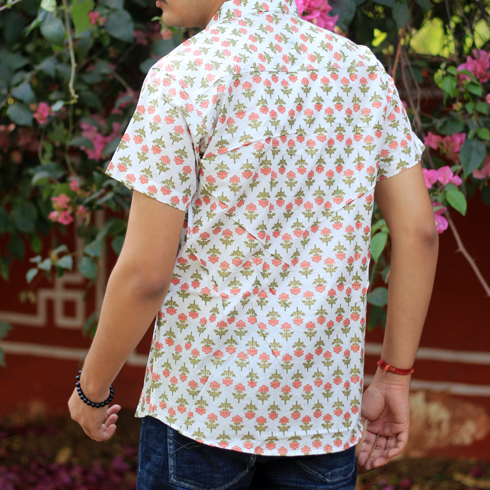 Sanganeri Handblock Print Shirt