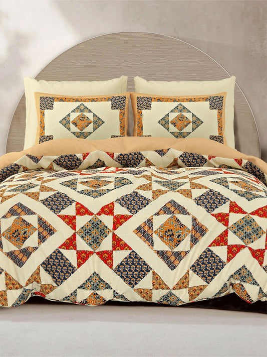 Cotton Double Bedsheet with 2 Pillow Covers