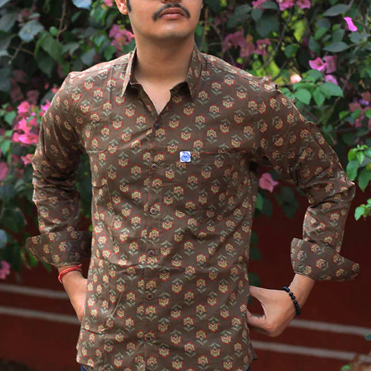 Sanganeri Handblock Print Shirt