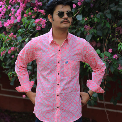 Sanganeri Handblock Print Shirt