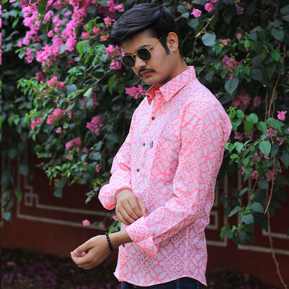 Sanganeri Handblock Print Shirt