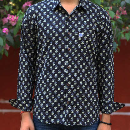 Sanganeri Handblock Print Shirt