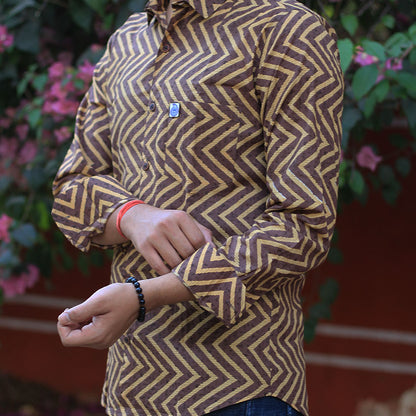 Sanganeri Handblock Print Shirt