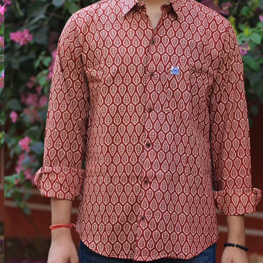Sanganeri Handblock Print Shirt
