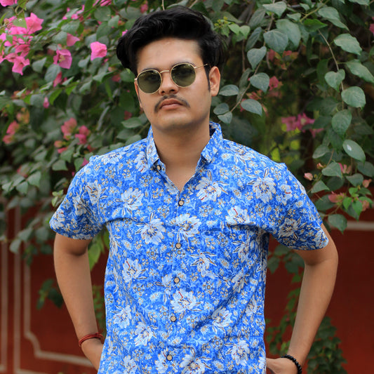Sanganeri Handblock Print Shirt