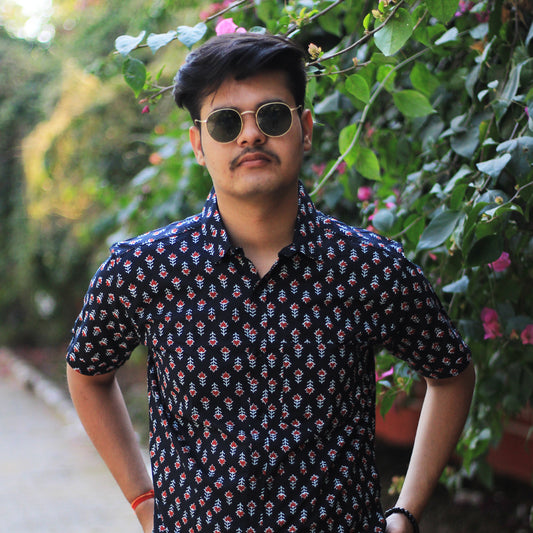 Sanganeri Handblock Print Shirt