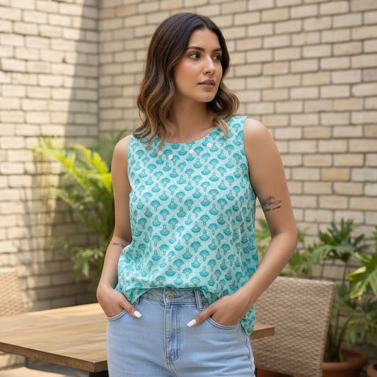 Sleeveless Kurti for Modern Elegance