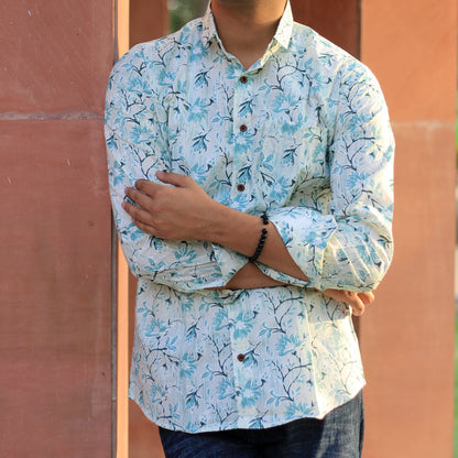 Sanganeri Handblock Print Shirt