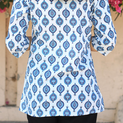 Women's(Girls) Cotton Printed Short Kurti