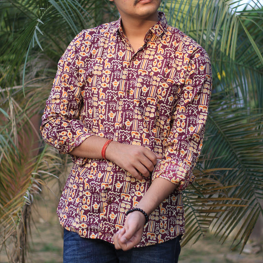 Sanganeri Handblock Print Shirt